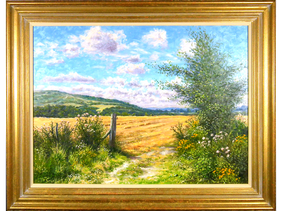 Mervyn Goode, A Fresh Summers Day Below The Downs, Oil on Canvas