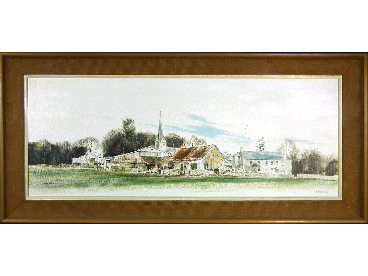 Michael Barnfather, At Trellech, Oil on canvas