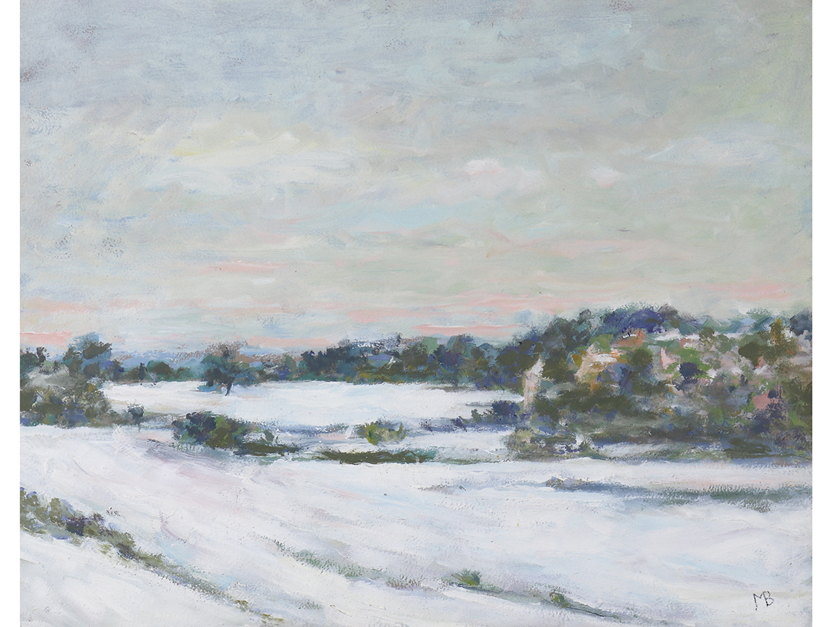 Molly Broughton Bailey, Winter Landscape Oil Painting