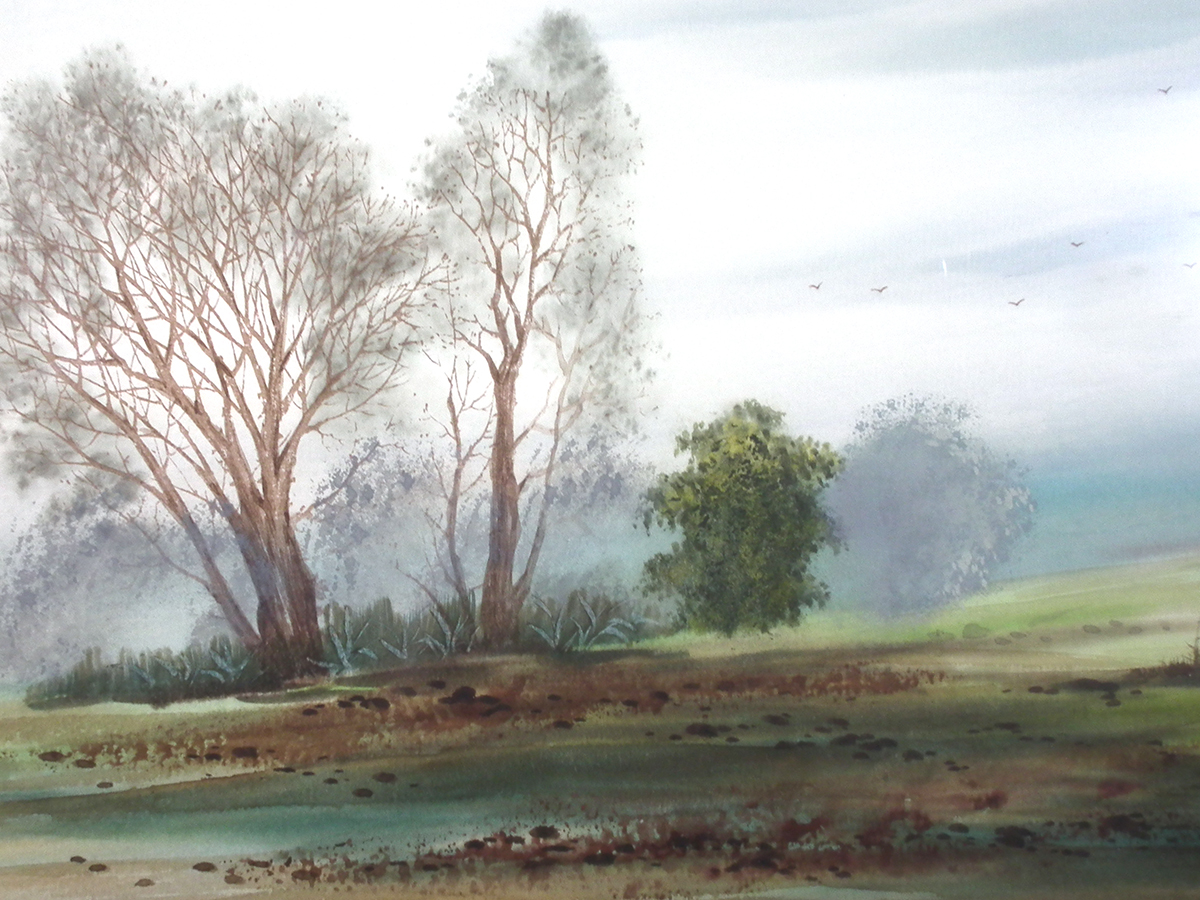 Woodland Landscape, Watercolour