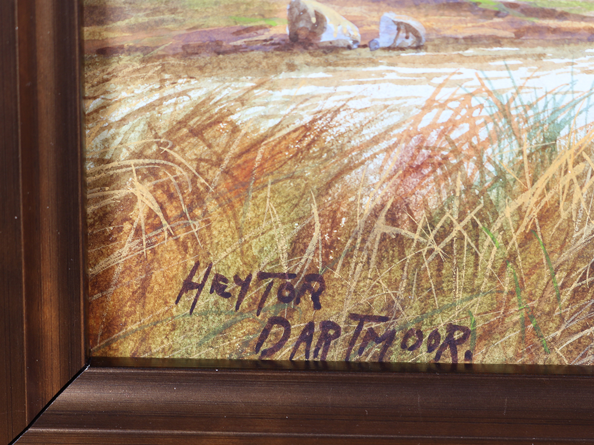 Ben Graham / Douglas Pinder - Heytor, Dartmoor, Watercolour & Gouache