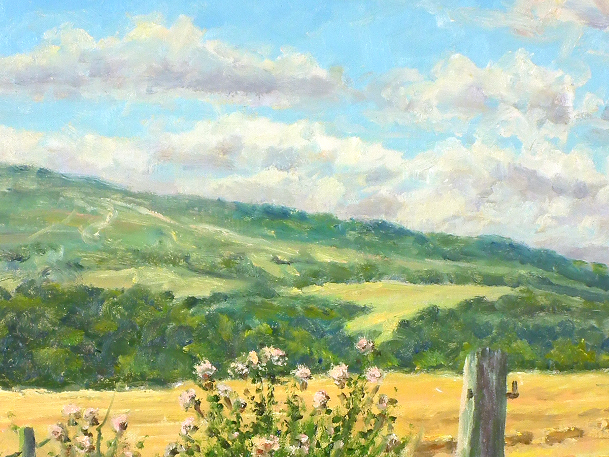 Mervyn Goode, A Fresh Summers Day Below The Downs, Oil on Canvas