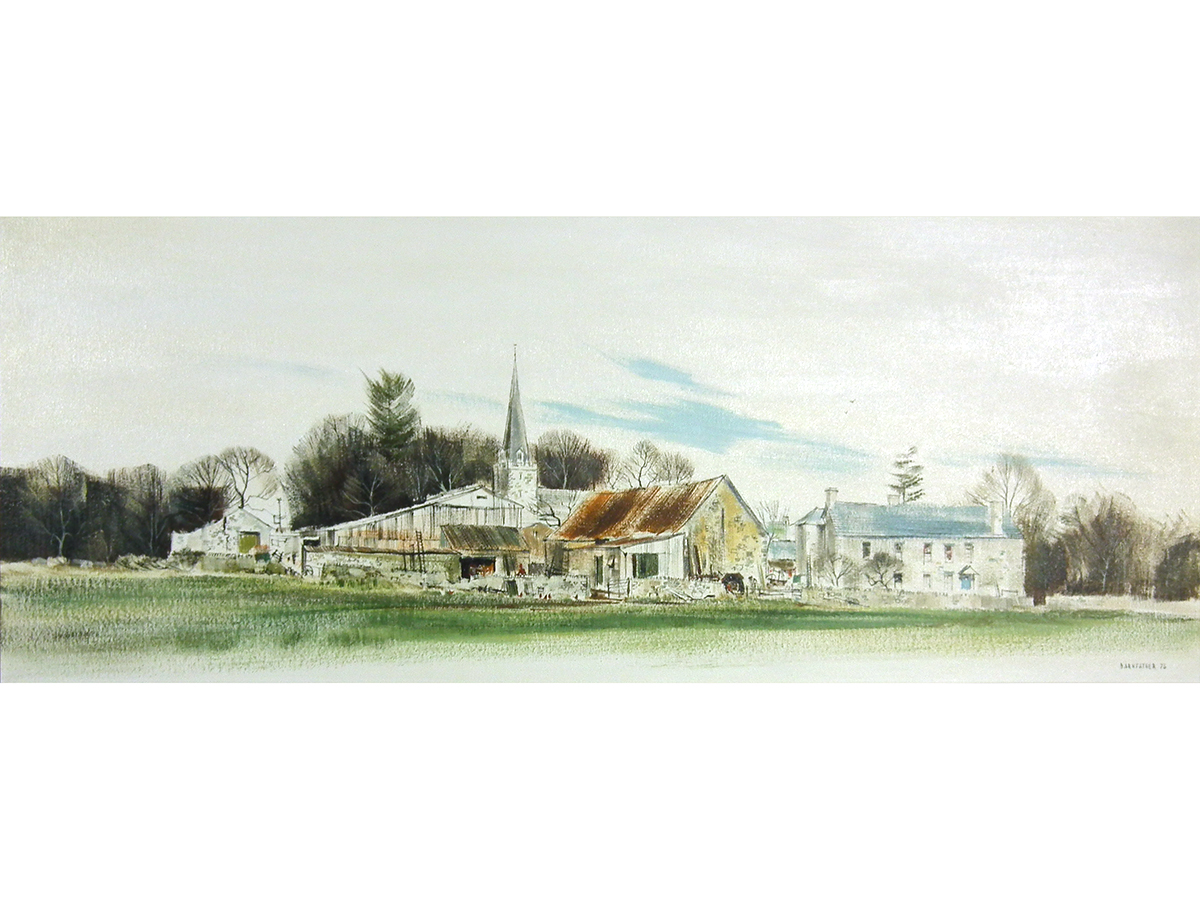 Michael Barnfather, At Trellech, Oil on canvas