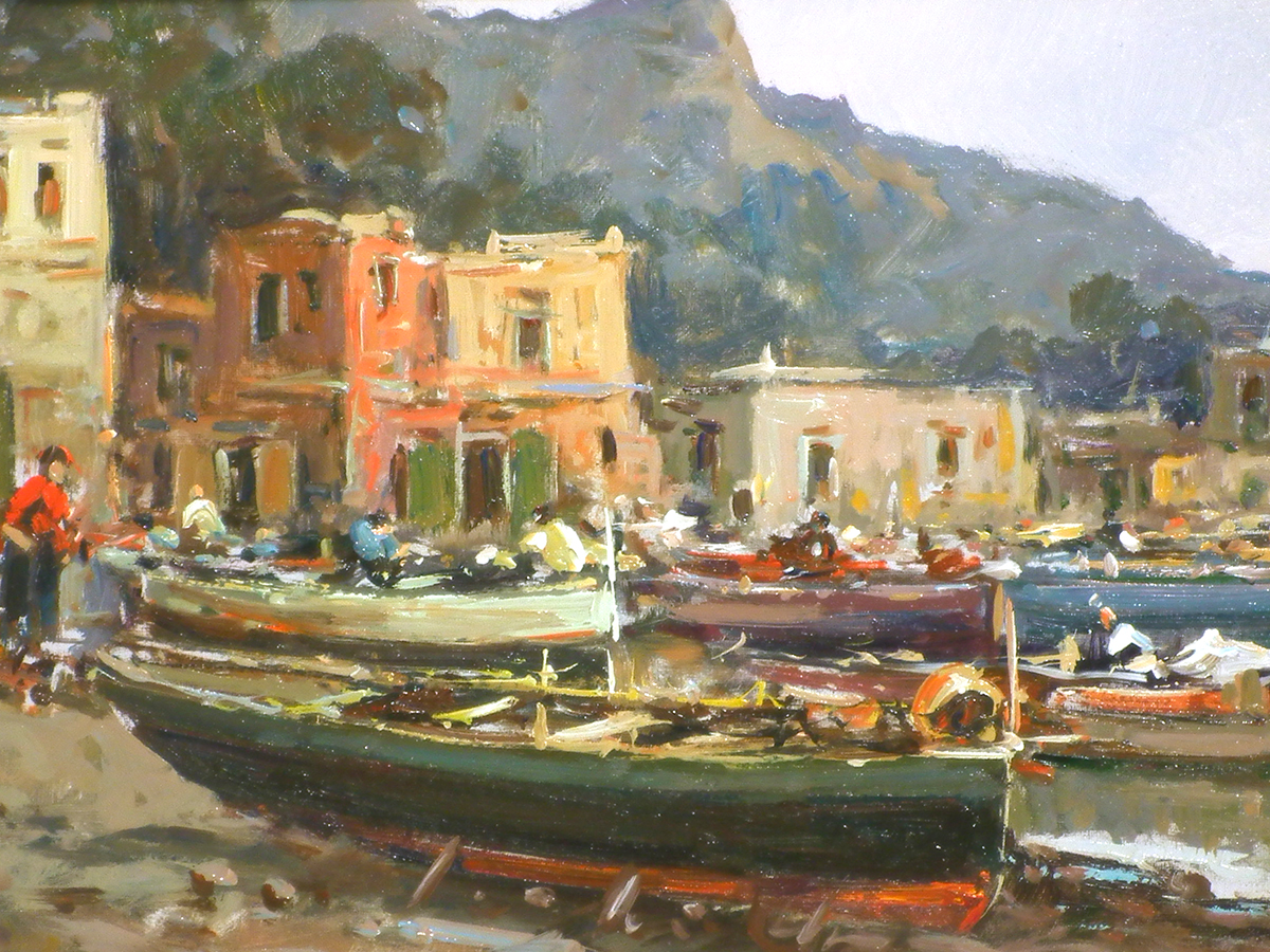 Esposito, Amalfi Coast, Oil on canvas