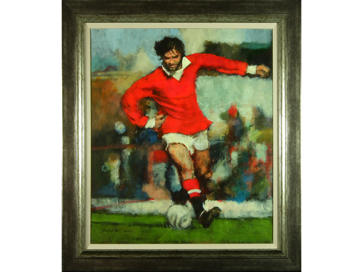 George Best, Oil Painting, Stephen Wild, Icon, Manchester United