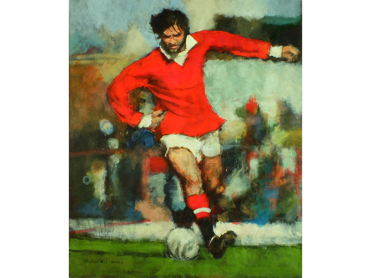 George Best, Oil Painting, Stephen Wild, Icon, Manchester United