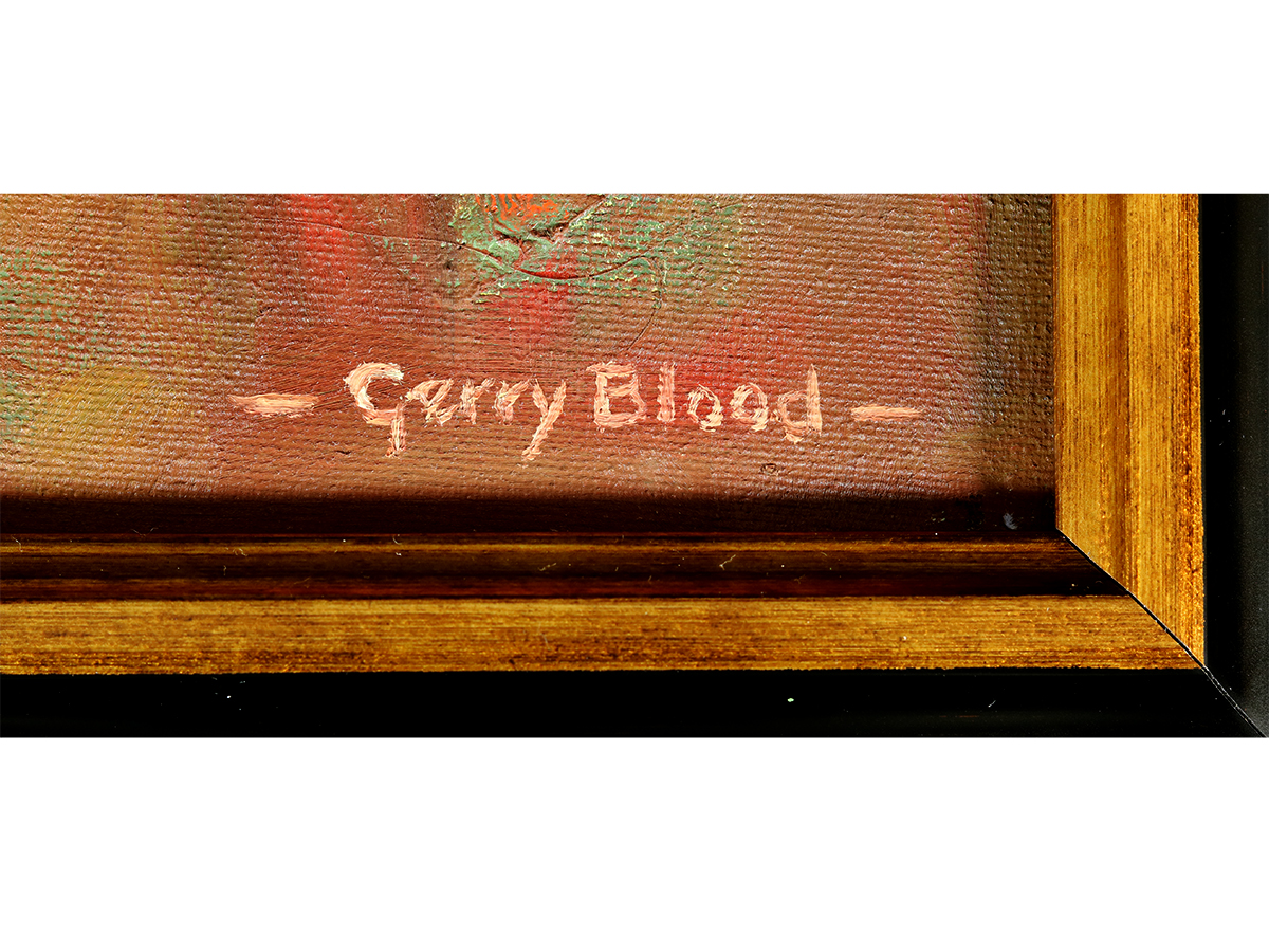 Gerry Blood, Oil on Board, framed