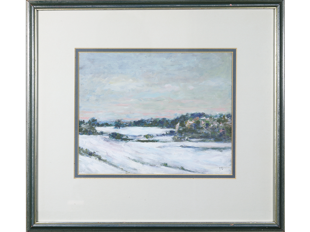 Molly Broughton Bailey, Winter Landscape Oil Painting