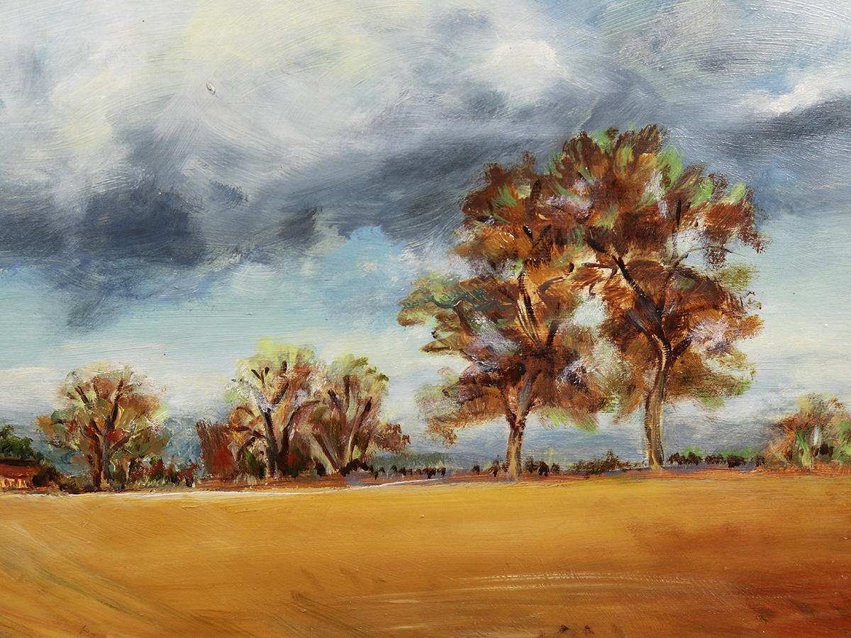 Country Autumn Landscape, Oil Painting