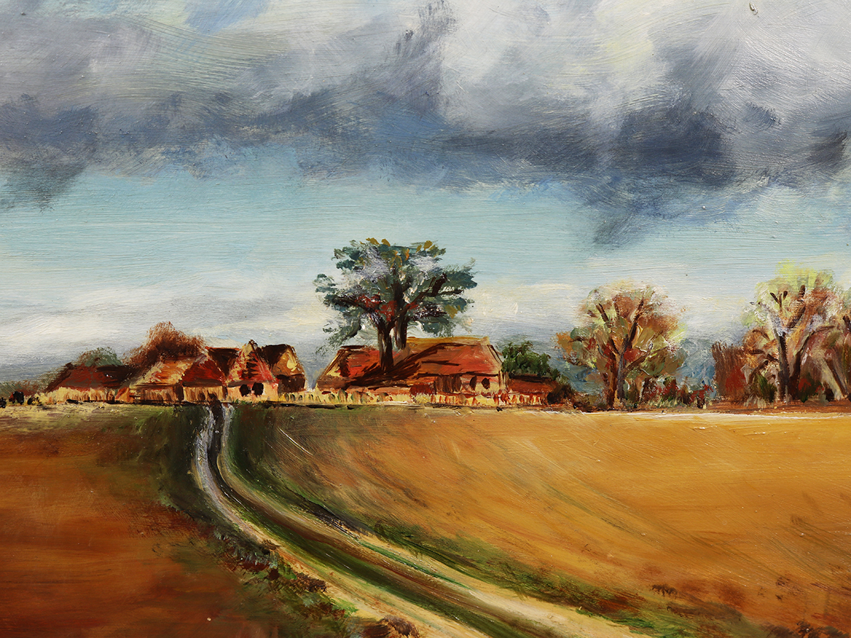 Country Autumn Landscape, Oil Painting