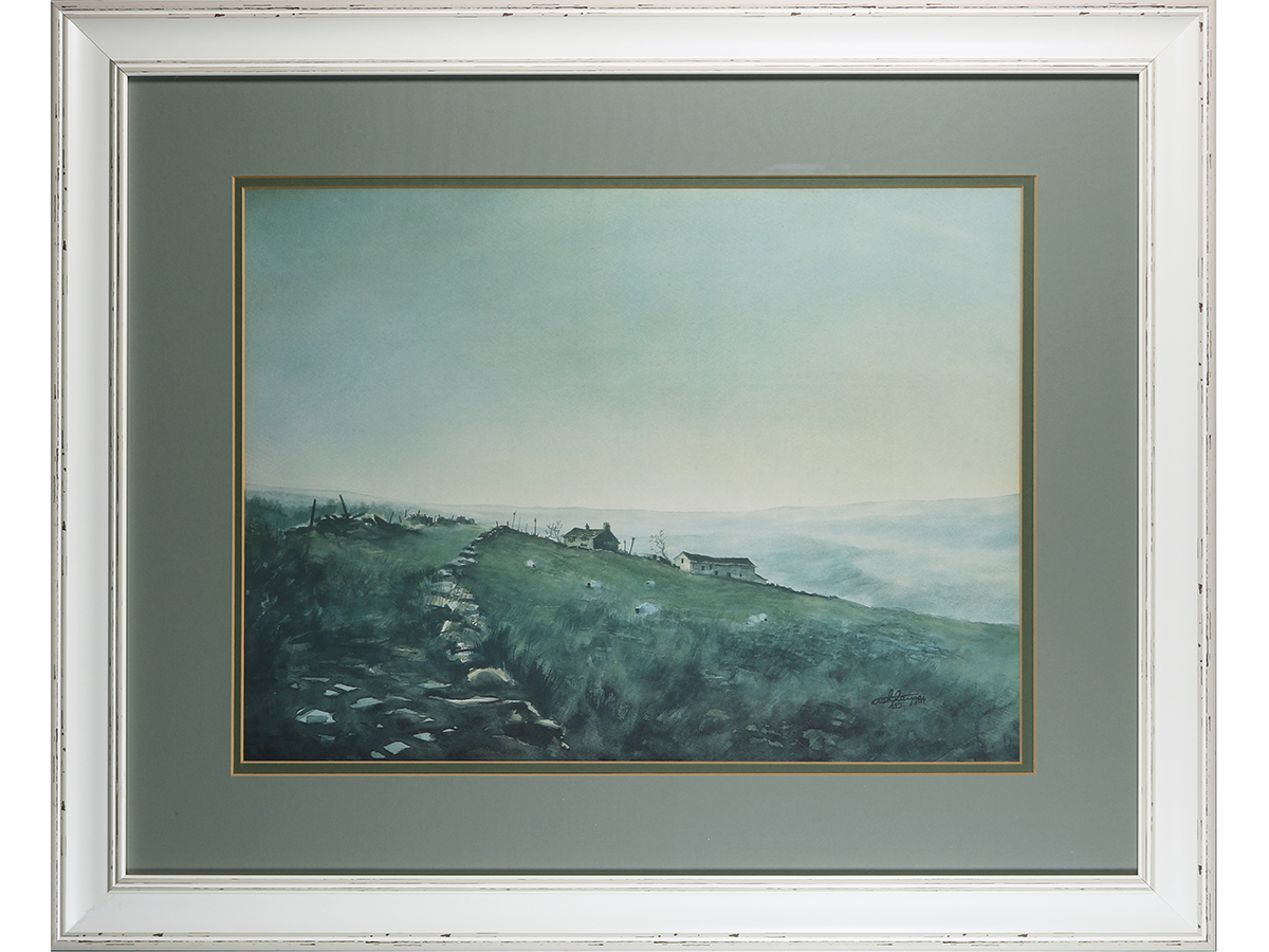 Ashley Jackson Print, Cold & Damp on Bradshaw Moor - Signed to rear