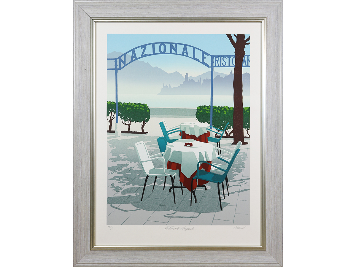 Ristorante Nazionale, M Wood, Limited edition screenprint 14/75