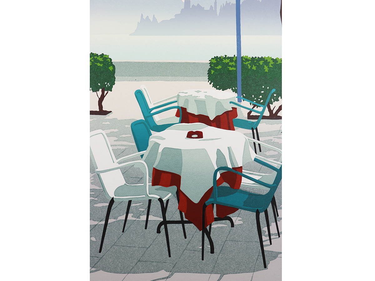 Ristorante Nazionale, M Wood, Limited edition screenprint 14/75