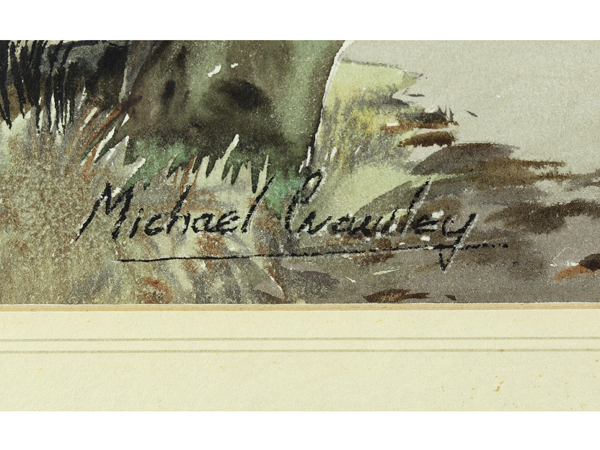 Michael Crawley Watercolour, Derbyshire Landscape