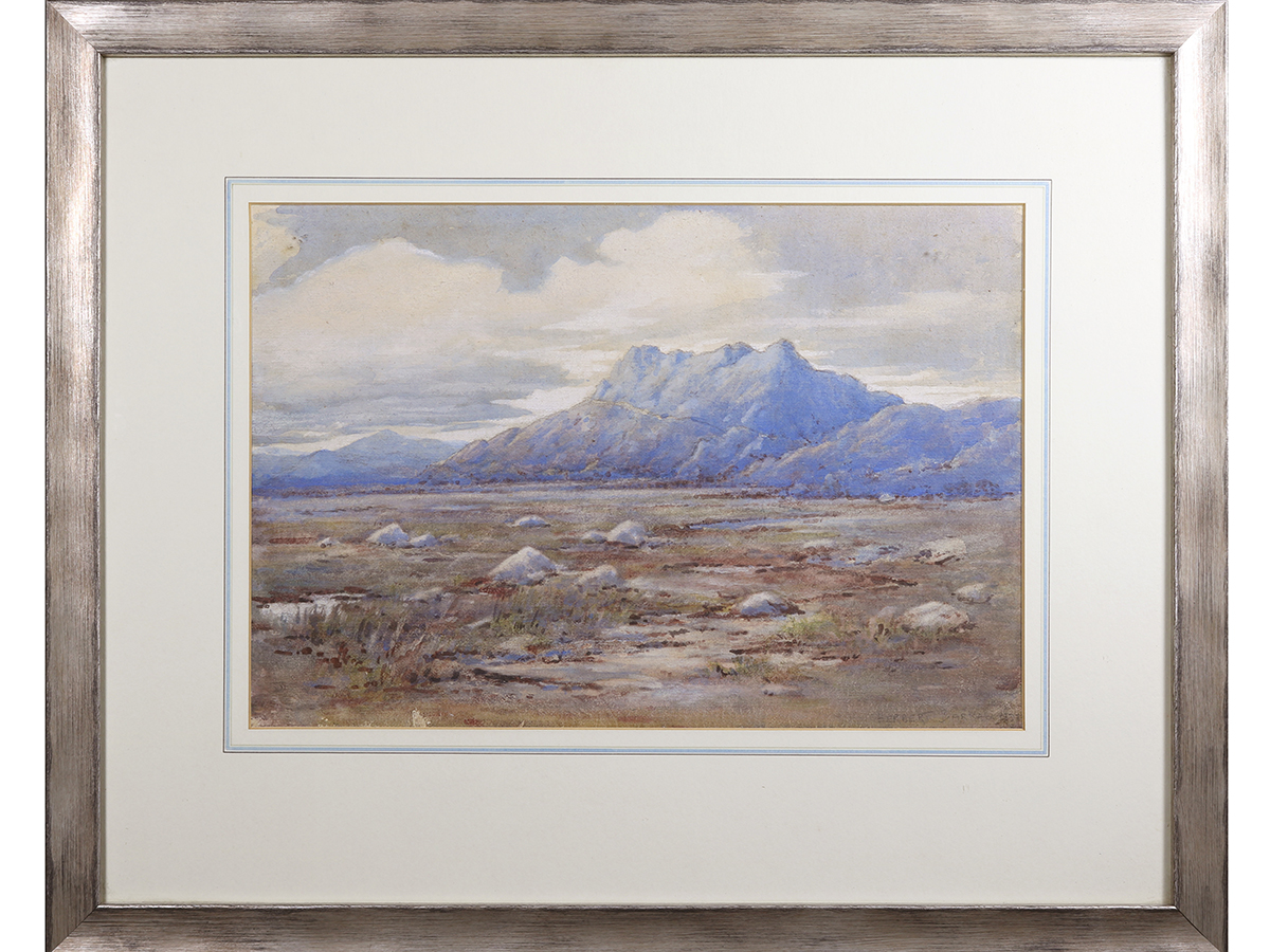 Herbert Barkas, Watercolour painting, moorland