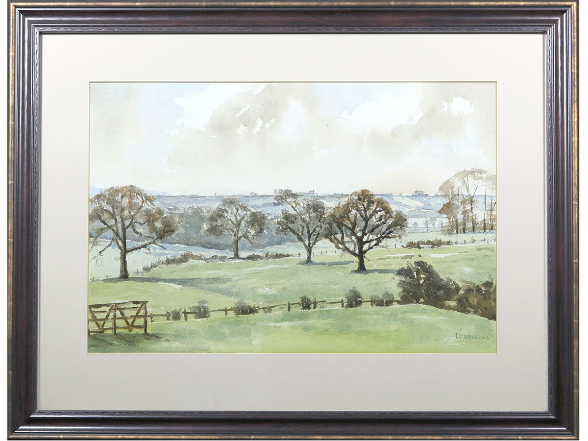 Country Landscape, Watercolour, Wakeling, Rural