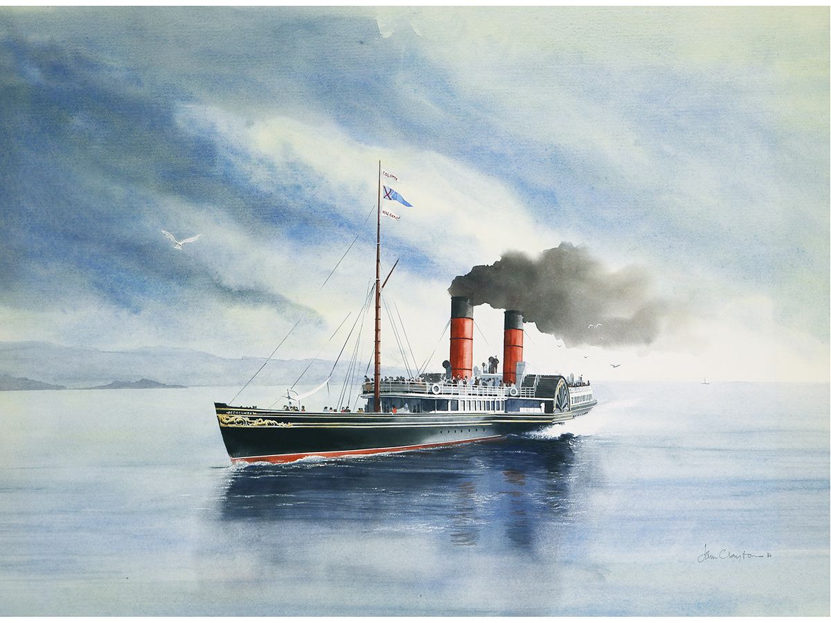 R.M.S. Columba, John Clayton, Watercolour