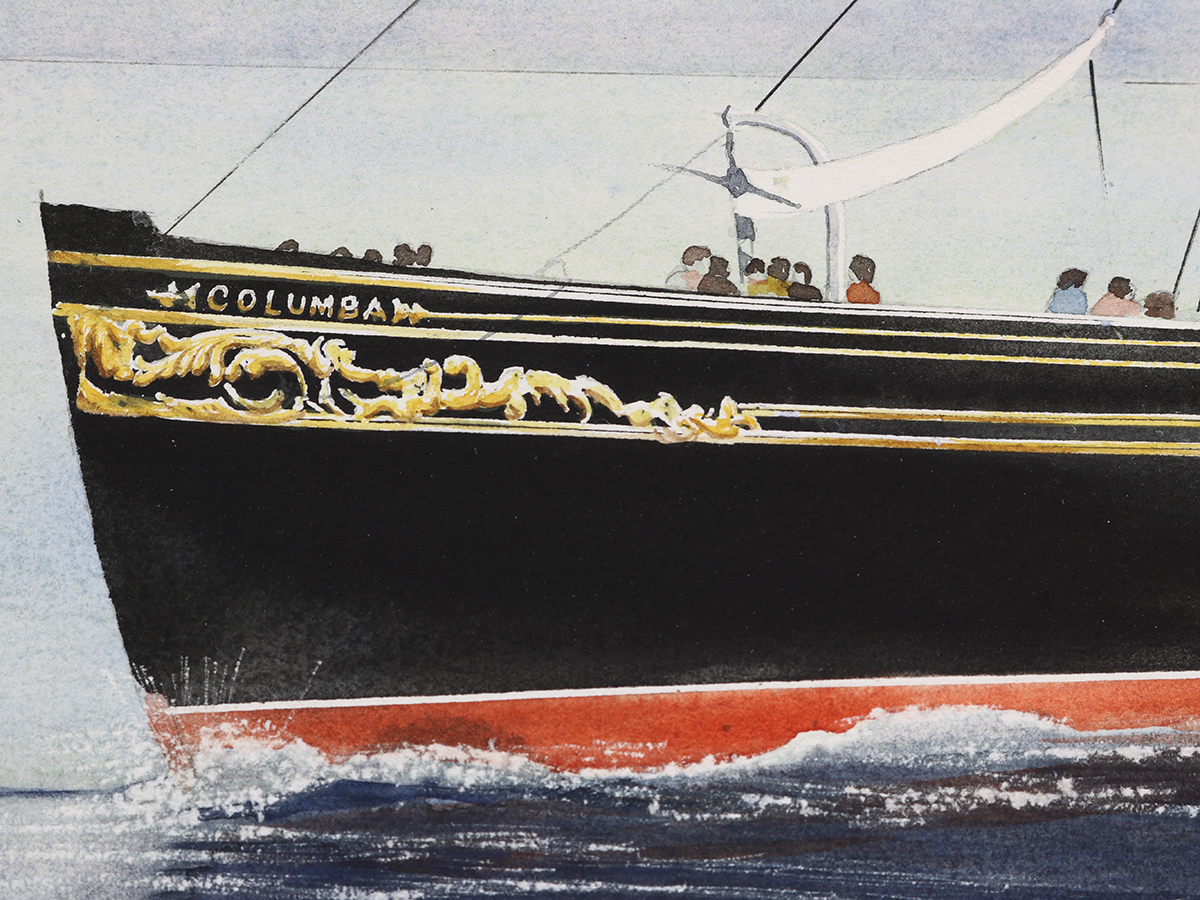 R.M.S. Columba, John Clayton, Watercolour