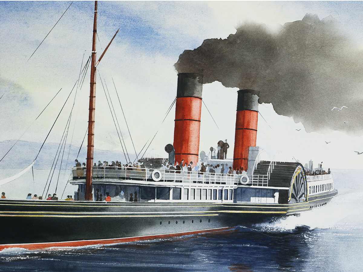 R.M.S. Columba, John Clayton, Watercolour