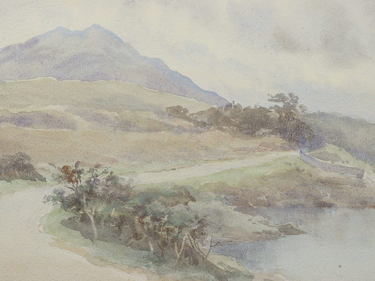 Irish Mountain Landscape - Watercolour