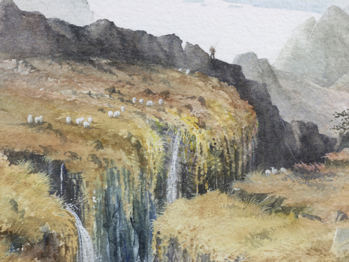 D Keith Johnson, Toward Derwentwater From Scafell, Watercolour